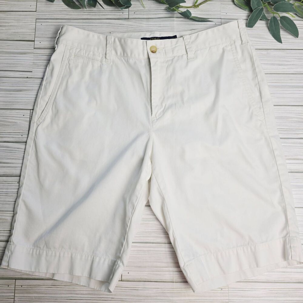 Polo by Ralph Lauren Women's White Cotton Shorts